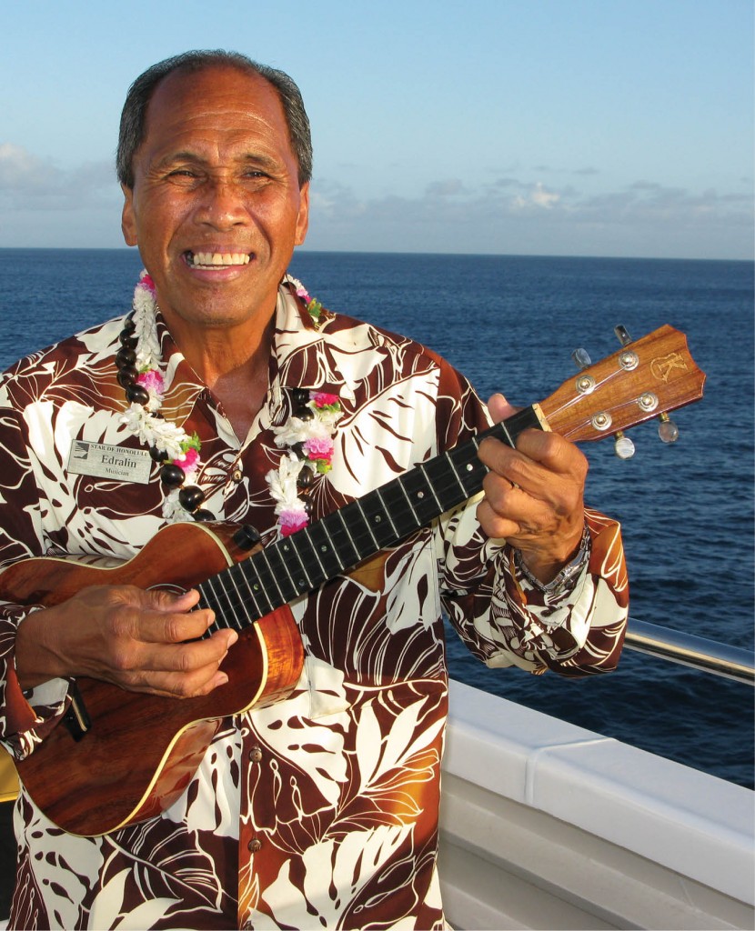 Edralin “Ace” Thompson on the Star of Honolulu sunset cruise