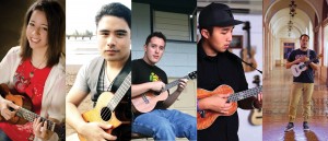 Ukulele virtuoso's Brittni Paiva, Kalei Gamiao, Andrew Molina, Kris Fuchigami, Corey Fujimoto